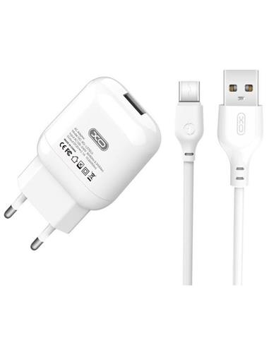 CARGADOR XO L37 ADAPT PARED + CABLE USB-C BLANCO