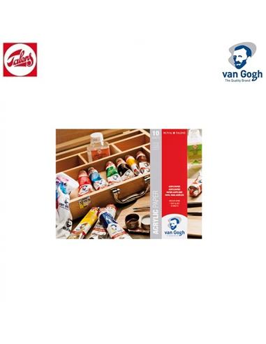 BLOC PAPEL VAN GOGH ACRILICO 10H 24x32 370g BLANCO