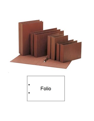 CARPETA CARTON 2 ANILLAS UNI TF APAIS. 25MM MARRON