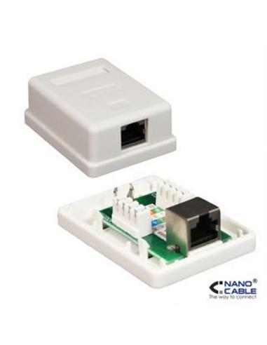 ROSETA NANO CABLE SUPERFICIE RJ45 CAT.6 1 TOMA